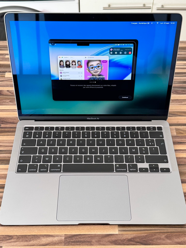Macbook Air OS Tahoe 13 M1 8Go 256Go 2020